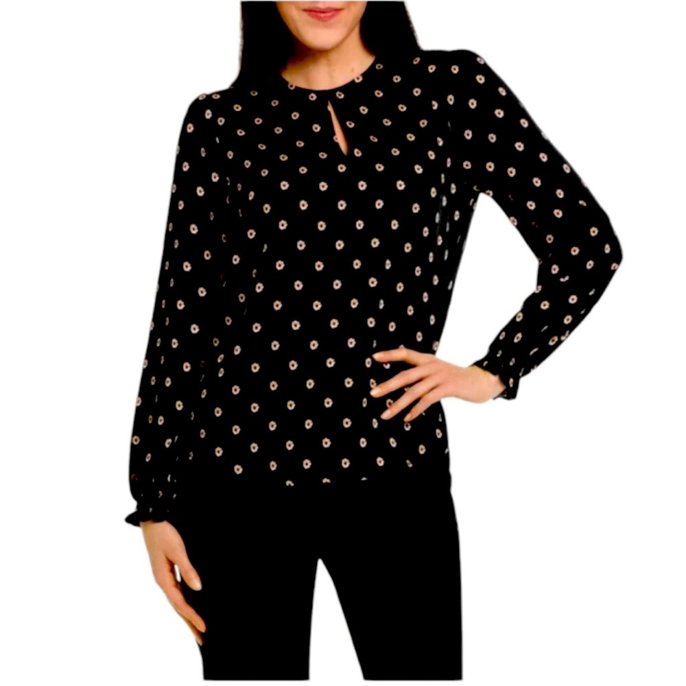 XL: TED BAKER Blouse Black Floral